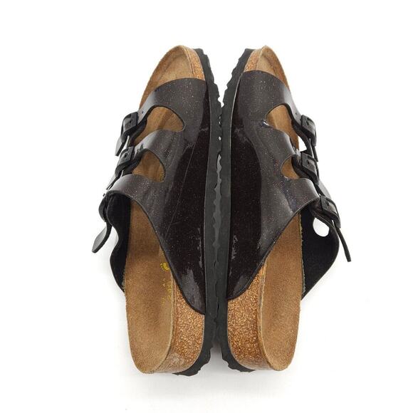 Birkenstock Papillio (Womens US 6) Florida Slide Sandals Metallic Purple 3 Strap - Picture 7 of 9